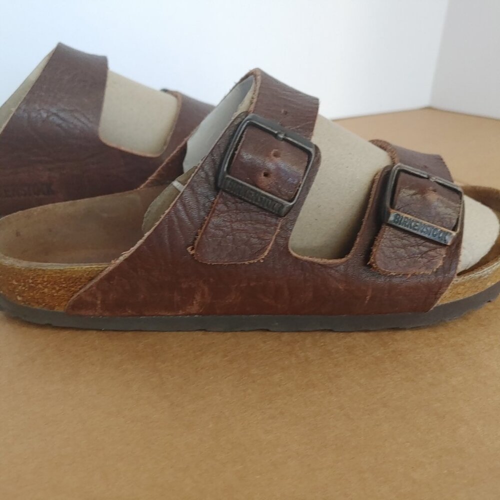 Birkenstock Brown Leather Sandals - Size 36 - Picture 2 of 15